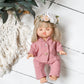 Dusty Rose Gauze Pajamas - Doll