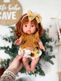 Sophia With Boho Outfit with 2t shorts - Mini Colettos Girl Doll - OOAK+ 5 FREE ITEMS!