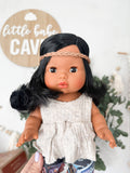 Isabel With Boho Outfit- Mini Colettos Girl Doll - OOAK