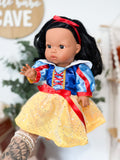 Aurora With Princess Inspired Outfit- Mini Colettos Girl Doll - OOAK