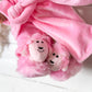 Pink Robe & Poodle Slipper Set- DOLL