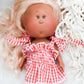 Gingham Dress - Red + White - MIA DOLL