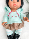 Aurora With Vanellope Von Schweetz Inspired Outfit- Mini Colettos Girl Doll - OOAK