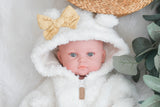 Ivory Sherpa Sleeper Set - MINIKANE NEWBORN DOLL