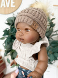 Aya With Boho Outfit- Mini Colettos Girl Doll - OOAK