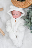 Ivory Sherpa Sleeper Set - MINIKANE NEWBORN DOLL