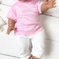 Pink Tee w/ White Pants - Doll