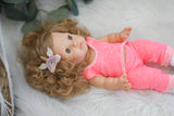 Lola With Pink Lounge Outfit- Minikane Girl Doll - OOAK