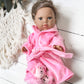 Pink Robe & Poodle Slipper Set- DOLL