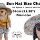 Straw Sun Hat - Wanderlust Charcoal