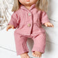 Dusty Rose Gauze Pajamas - Doll