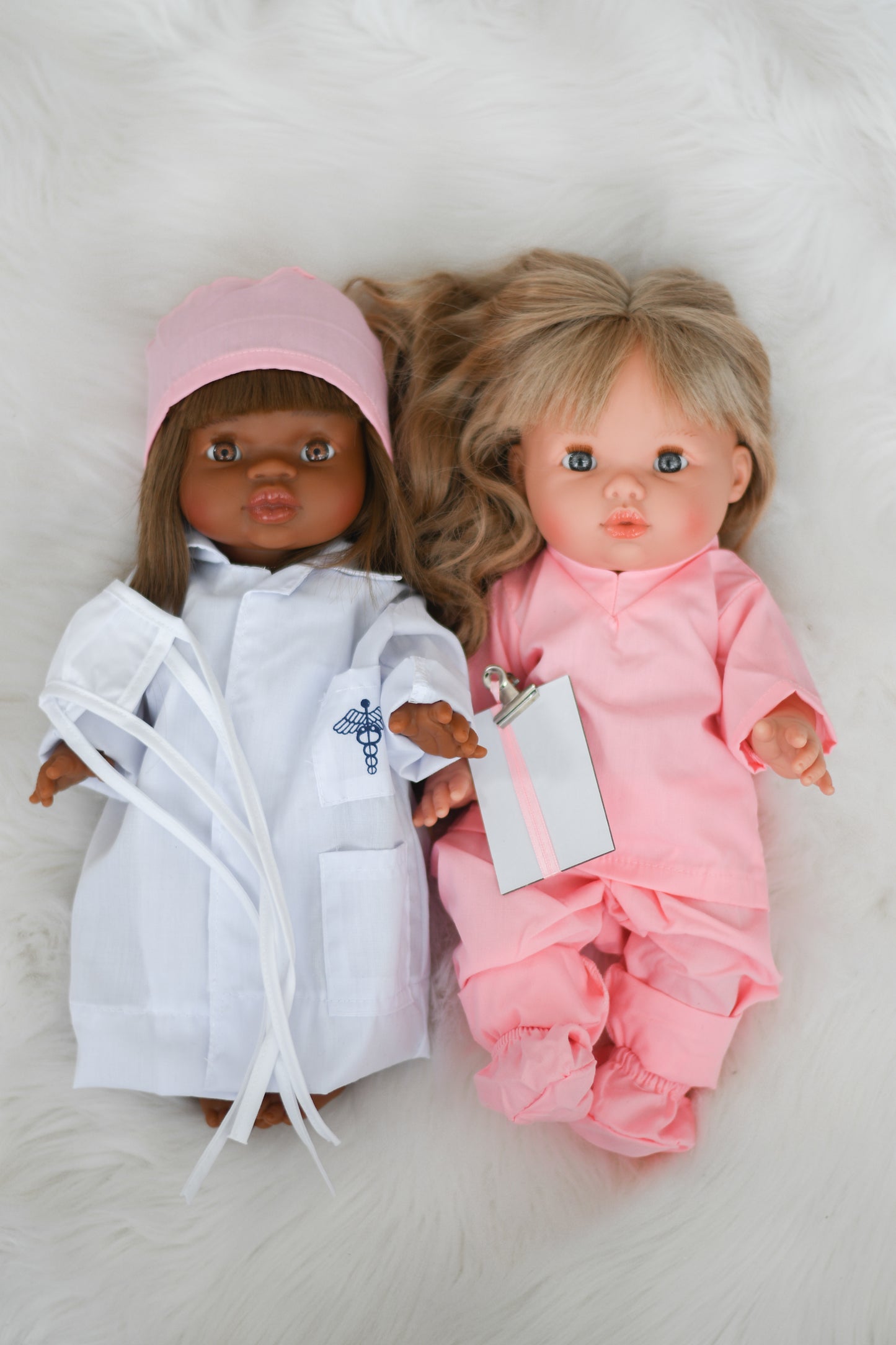 Nurse Scrubs Outfit > Light Pink - DOLL