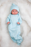 Blue Cross Sleeper Set - MINIKANE NEWBORN DOLL