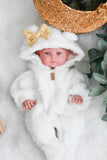 Ivory Sherpa Sleeper Set - MINIKANE NEWBORN DOLL