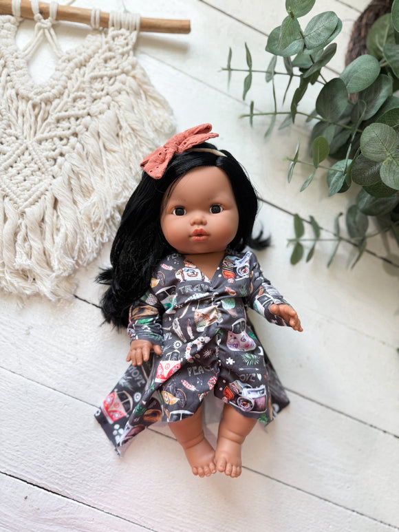 Aurora With Boho Inspired Outfit- Mini Colettos Girl Doll - OOAK