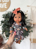 Aurora With Boho Inspired Outfit- Mini Colettos Girl Doll - OOAK