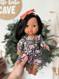 Aurora With Boho Inspired Outfit- Mini Colettos Girl Doll - OOAK