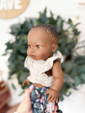 Aya With Boho Outfit- Mini Colettos Girl Doll - OOAK