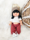 Jade With Boho Lounge Outfit- Minikane Girl Doll - OOAK