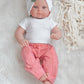 Red & White Stripe Lounge Pants- MINIKANE NEWBORN DOLL