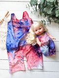 9/12m USA Tie-dye Romper Set - Dolly + Me