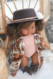 Charlie With Boho Outfit- Minikane Girl Doll - OOAK