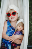 9/12m USA Tie-dye Romper Set - Dolly + Me