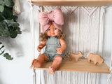 Doll With Vitiligo - Boho Outfit- Miniland Girl Doll With Down Syndrome- OOAK