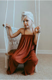 4t Rust Waffle Romper Set - Dolly + Me