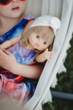 9/12m USA Tie-dye Romper Set - Dolly + Me
