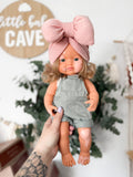 Doll With Vitiligo - Boho Outfit- Miniland Girl Doll With Down Syndrome- OOAK