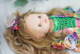 Eleanor With Lisa Frank Inspired Outfit- Minikane Girl Doll - OOAK