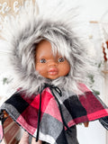 Trina With Poncho Outfit- Minikane Girl Doll - OOAK