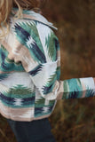 Shacket - Teal Aztec