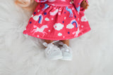 Pink Unicorn Dress - LAS AMIGAS + MIA DOLL