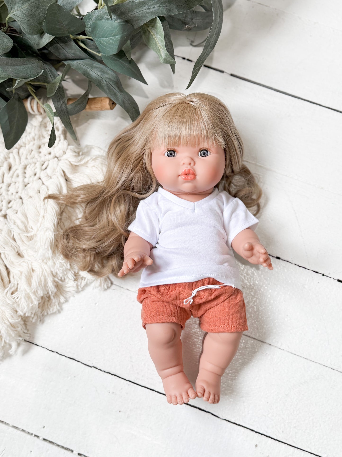 Beachy Tshirt & Gauze Shorts Set - DOLL