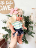 Sage With Boho Outfit- Mini Colettos Girl Doll - OOAK+ 5 FREE ITEMS!