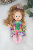 Eleanor With Lisa Frank Inspired Outfit- Minikane Girl Doll - OOAK