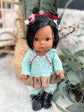 Aurora With Vanellope Von Schweetz Inspired Outfit- Mini Colettos Girl Doll - OOAK