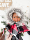 Trina With Poncho Outfit- Minikane Girl Doll - OOAK
