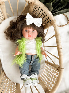 Ariana With Grinch Inspired Set- Mini Colettos Girl Doll - OOAK