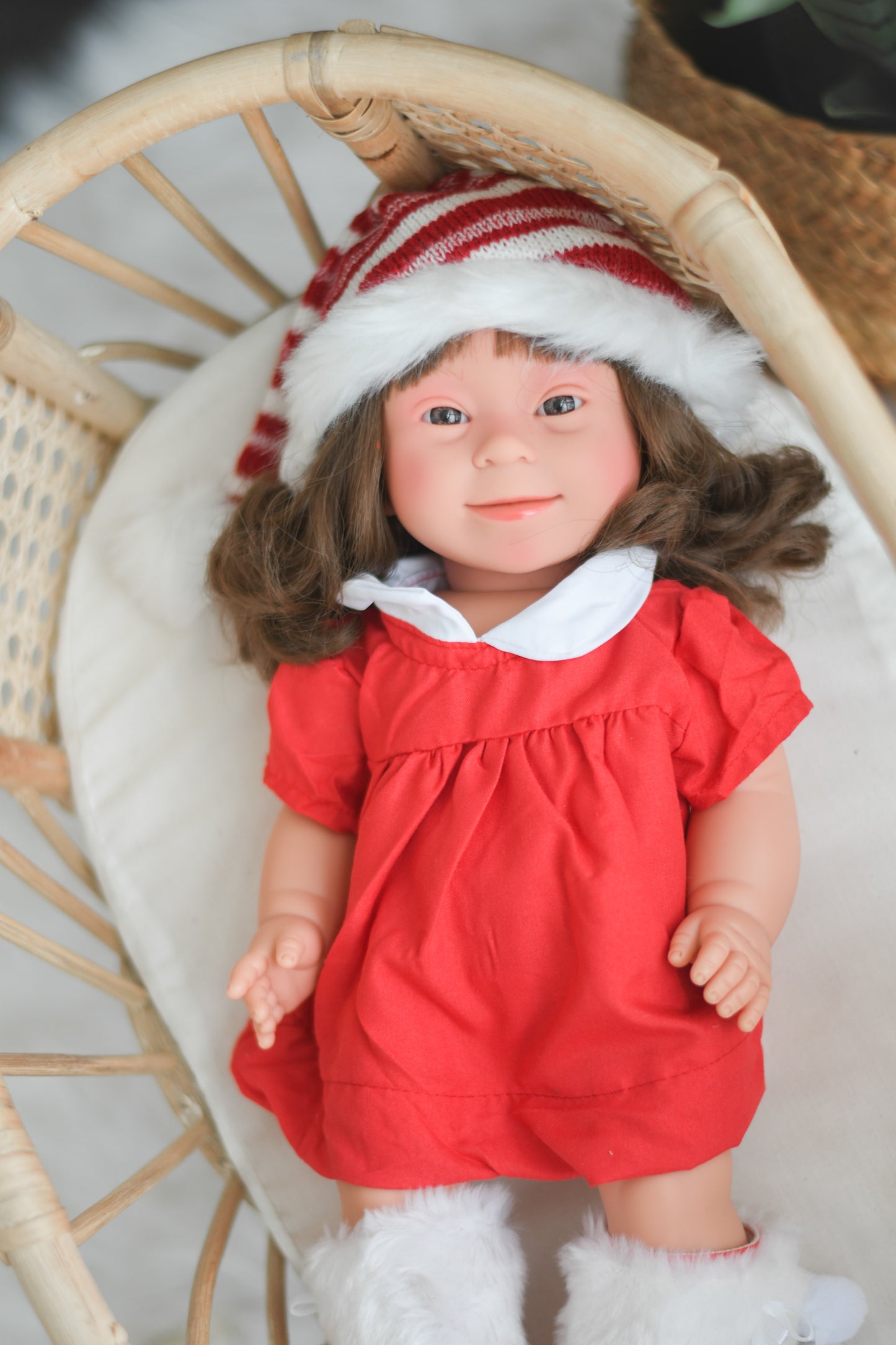 Kira With Christmas Inspired Outfit- Tyber Girl Doll - OOAK