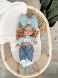 Juliette With Boho Stripe Outfit- Minikane Girl Doll - OOAK