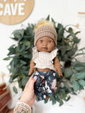 Aya With Boho Outfit- Mini Colettos Girl Doll - OOAK