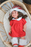 Kira With Christmas Inspired Outfit- Tyber Girl Doll - OOAK