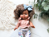 Charlie With Boho Outfit- Minikane Girl Doll - OOAK