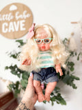 Sage With Boho Outfit- Mini Colettos Girl Doll - OOAK+ 5 FREE ITEMS!