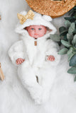 Ivory Sherpa Sleeper Set - MINIKANE NEWBORN DOLL