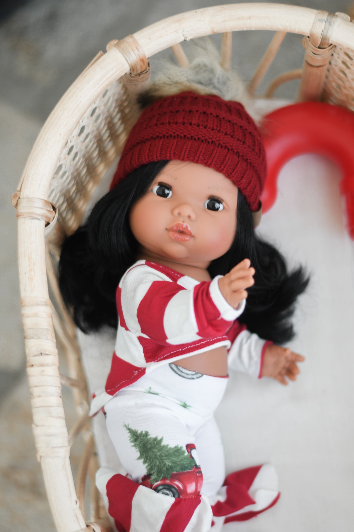 Aurora With Christmas Outfit- Mini Colettos Girl Doll - OOAK