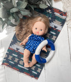 Navy Blue Polka Dot Swim - DOLL